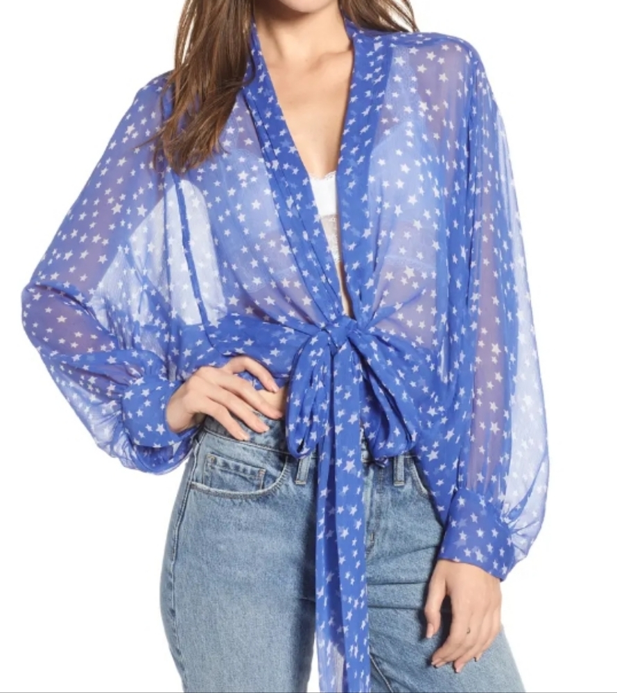 Free People Star Dazed Tie Front Kimono Wear in Many Ways